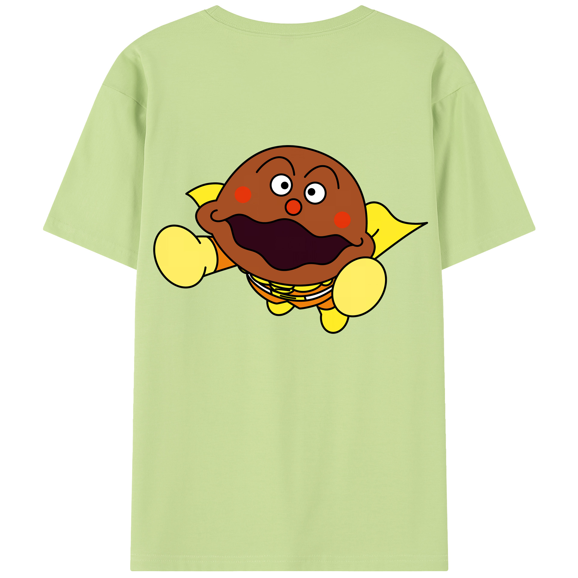 （画像用） アンパンマン Anpanman 綿100％半袖Tシャツ（背面プリント）